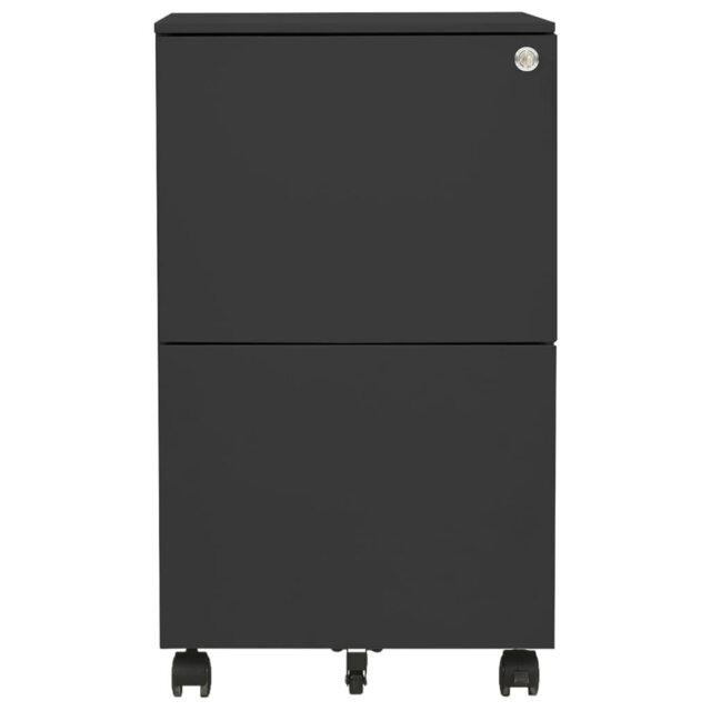 39cm Wide 2 -Drawer Mobile Steel File Cabinet