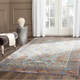 Adley Blue/Gold Area Rug