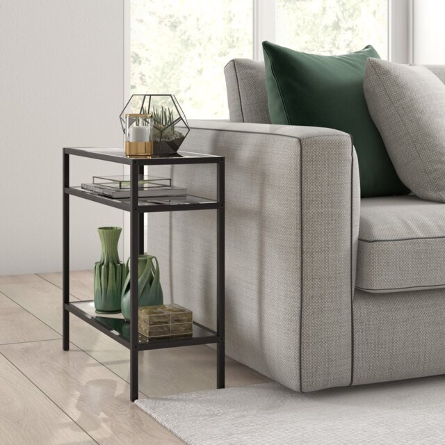 Glass Top End Table