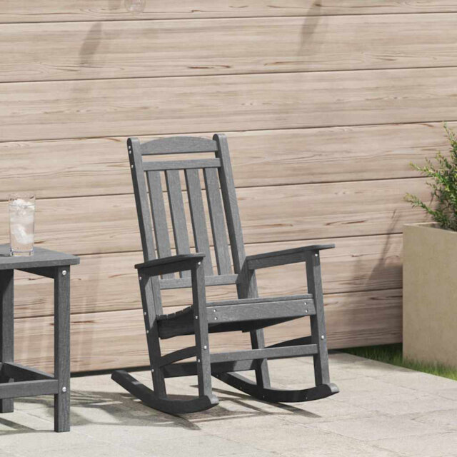 Garden Rocking Chair HDPE Furniture Outdoor Terrace Seating Patio