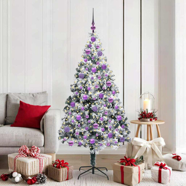 Artificial Christmas Tree with 300 LEDs with Stand Green
