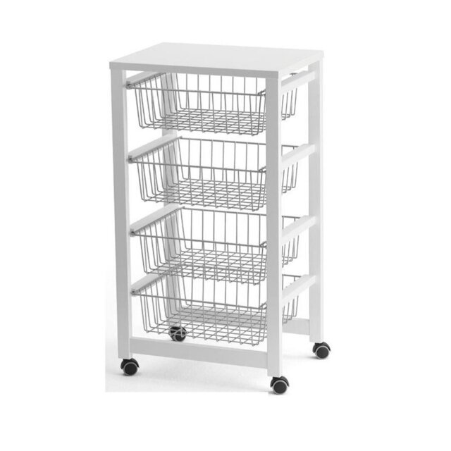 Ruthar Solid Wood Bar Cart