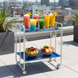 Ambrea Metal Bar Cart