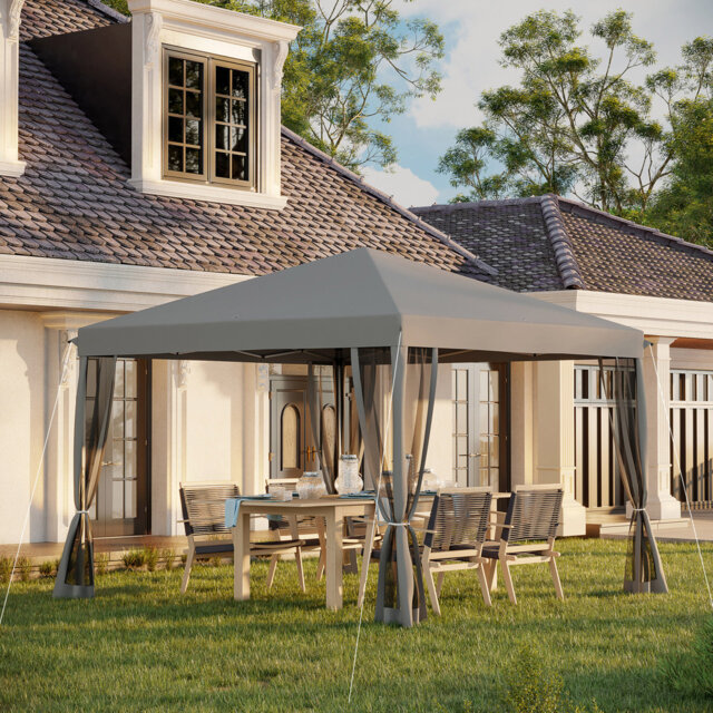 Annayeli 3m x 3m Metal Pop-Up Gazebo