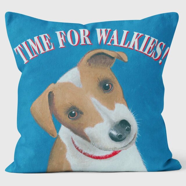 Time for Walkies - Martin Wiscombe - Art Print Cushion