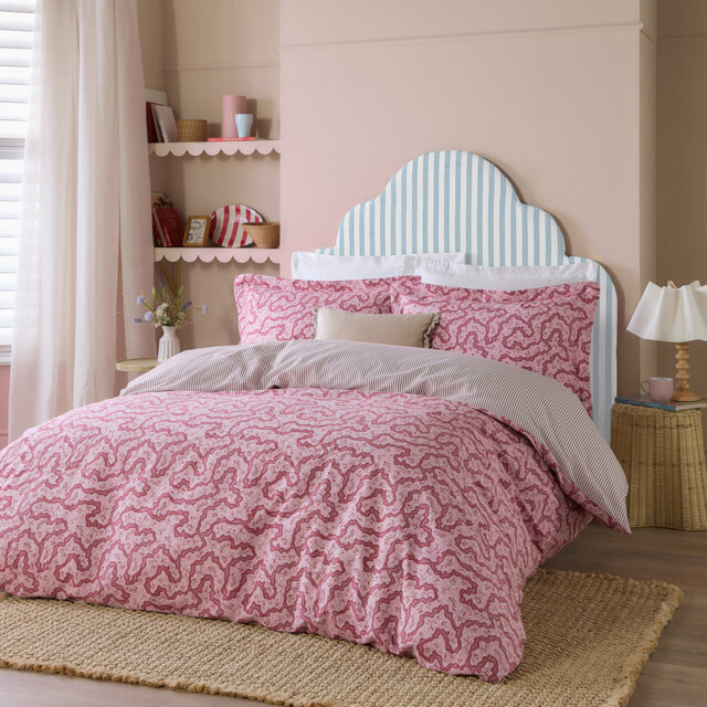 Brianna Cotton Striped Duvet Cover Set with Pillowcases Included