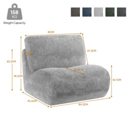 Nita Swivel 84.1 Cm Wide Swivel Lounge Chair