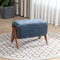 65cm Wide Rectangle Solid Colour Standard Ottoman