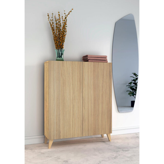 16 Pair Shoe Storage Cabinet