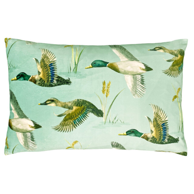 Animal Print Green Rectangular Lumbar Cushion Cover
