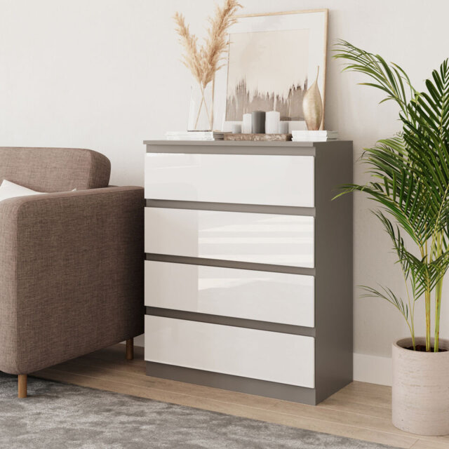 Analuz Solid Wood 70cm W Chest of Drawers