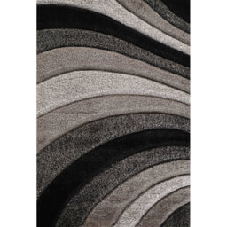 Boise Grey/Black Shaggy Indoor/Outdoor Rug