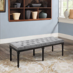 Velvet Upholstered Bench