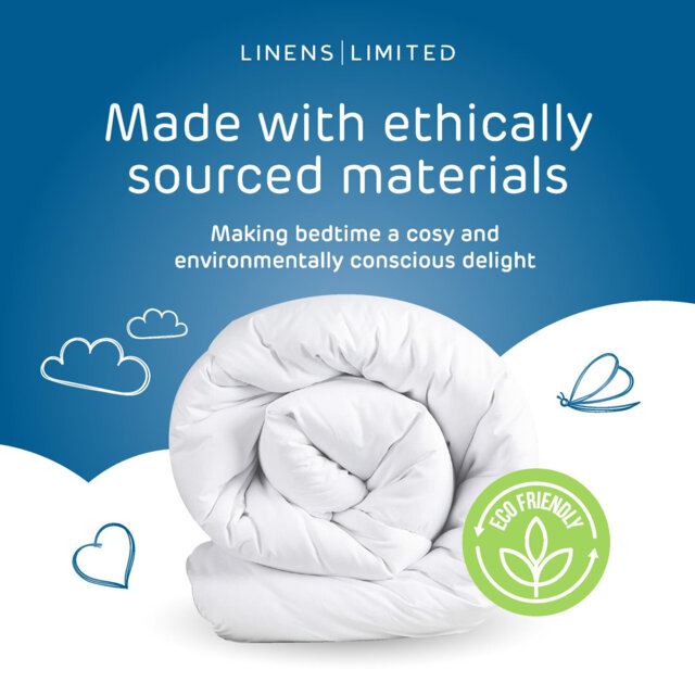 Linens Limited Easy Care Duvet, Made in the UK, All Year Round Quilt, Soft and Comfy, Polypropylene Hollowfibre, Machine Washable - Double - 10.5 Tog