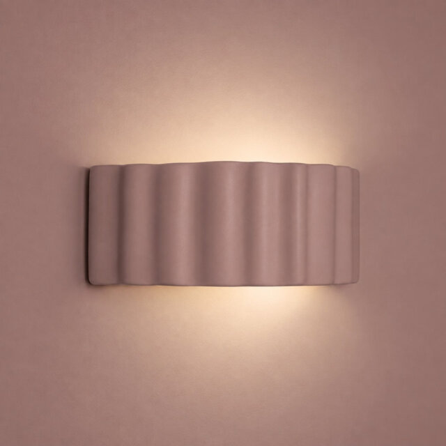 Ceramic Flush Mounted Sconce