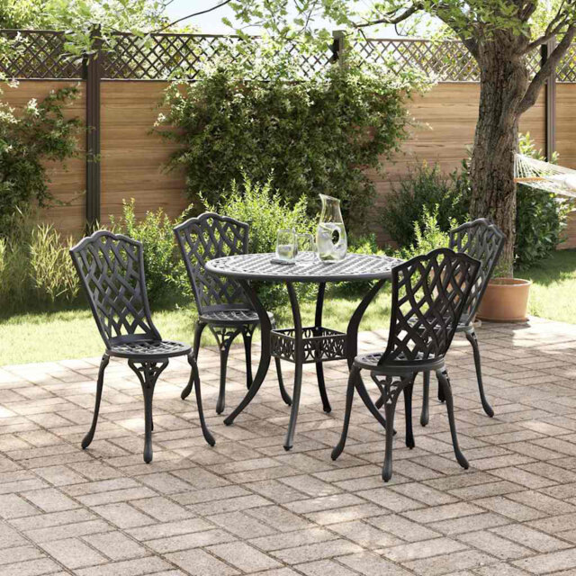 Garden Dining Set Aluminium Outdoor Furniture Patio Terrace Backyard