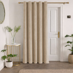 Aspire Homeware 100% Velvet Eyelet Room Darkening Curtain Single Panel for Luxury Window Decor