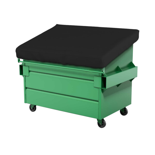 Heavy Duty Multipurpose Outdoor Dumpster Cover, Durable & UV Resistant Waterproof Trash Can Cover