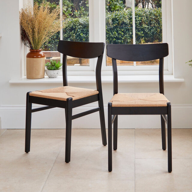 Landgrove 47cm H Solid Wood Low Back Side Chair