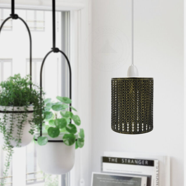Angelamae 13.5cm H Metal Drum Lamp Shade ( Screw On )