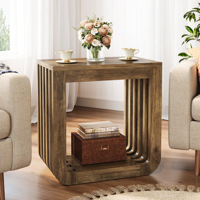 Pedestal End Table