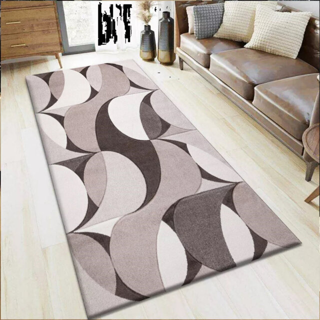 Modern Luxury Geometric Design Rugs Soft Large Area Rugs Floor Mat Colorful Living Room Bedroom Carpet