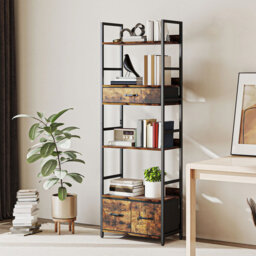 176cm H x 60cm W Metal Bookcase