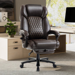 200KG Heavy Duty High Back Executive Chair Ergonomic Computer Desk Chair with Adjustable Lumbar Support