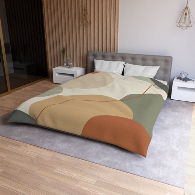 Microfiber Duvet Cover Boho Style, Design 12