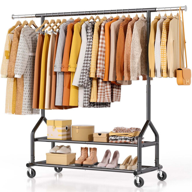 Bonville Adjustable Rolling Clothing Rack