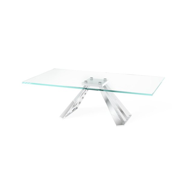 Izabella Clear Glass Coffee Table