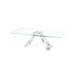 Izabella Clear Glass Coffee Table