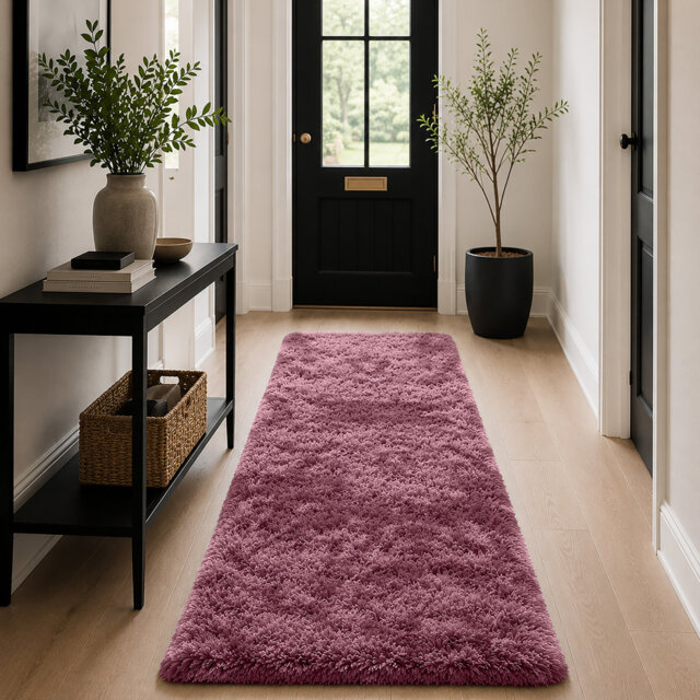 Luxury Plush Shaggy Area Rug & Runner, Soft Deep-Pile Non-Slip Living Room Carpet