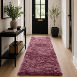 Luxury Plush Shaggy Area Rug & Runner, Soft Deep-Pile Non-Slip Living Room Carpet