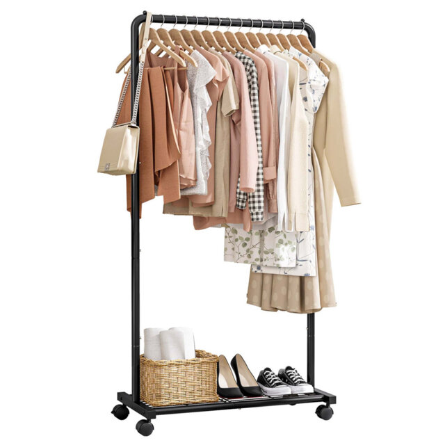 Bonville 72cm Rolling Clothing Rack