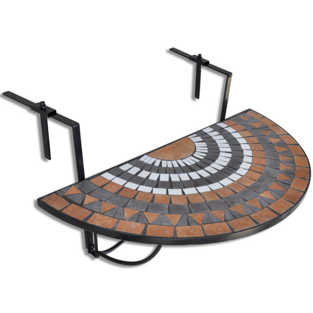 Half Roud 76Cm L Outdoor Balcony Table