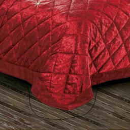Velvet Bedspread with Pillow Shams Included