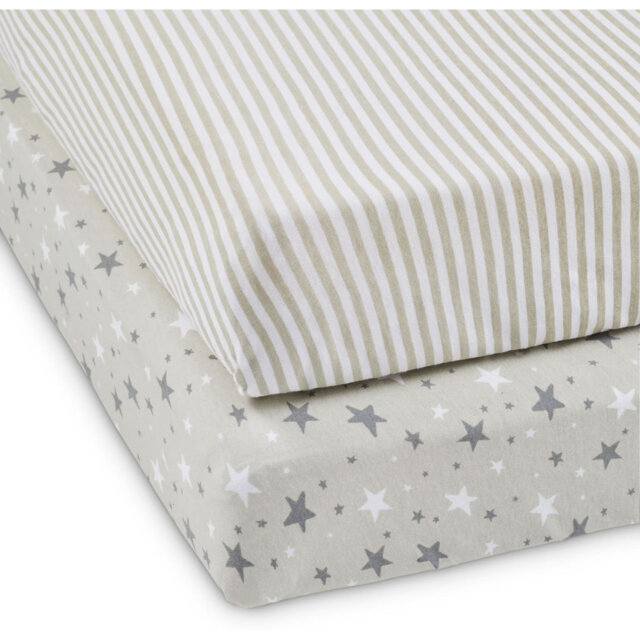 2 PACK COTBED SHEETS - COSMIC AURA