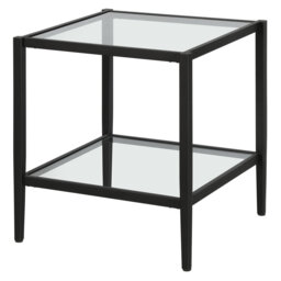 Hera Glass Top End Table
