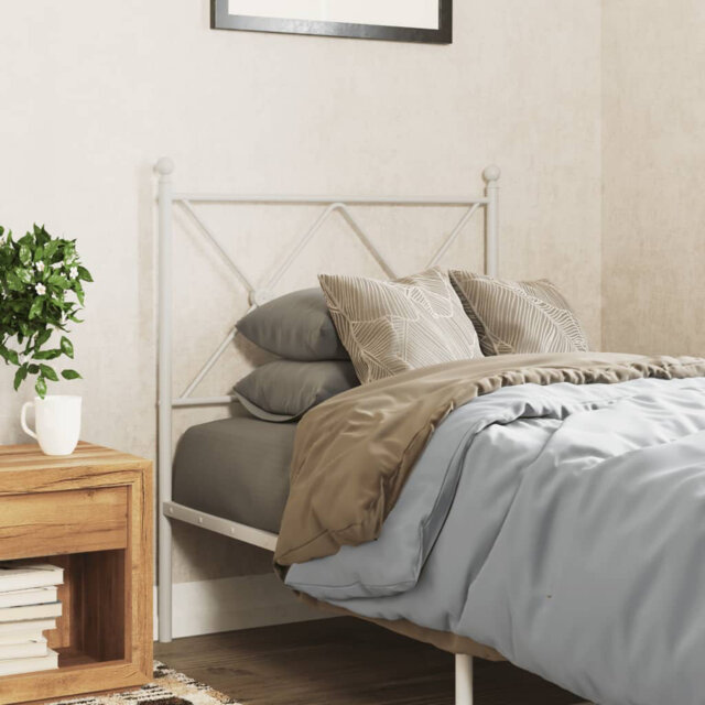 Metro Lane Metal Replace Headboard White 90Cm