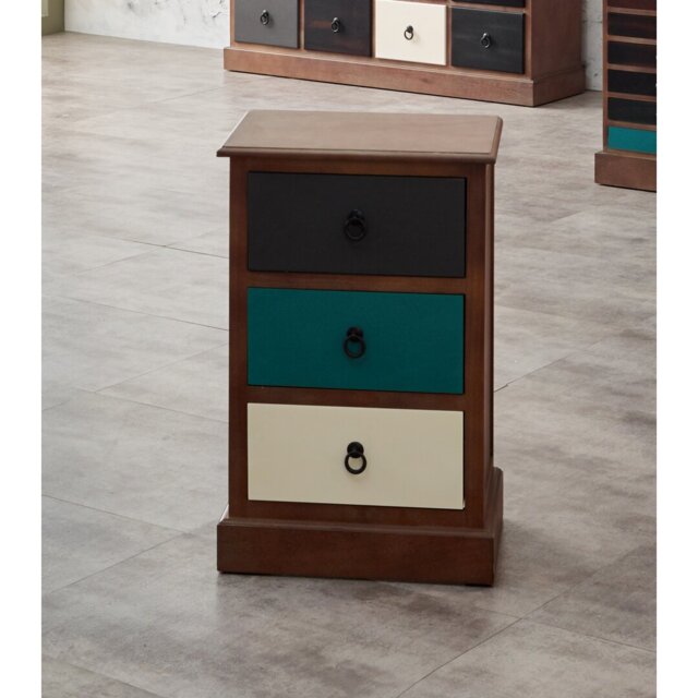 Cecelia 42 cm W Solid Wood Bedside Table