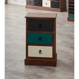 Cecelia 42cm W Solid Wood Bedside Table