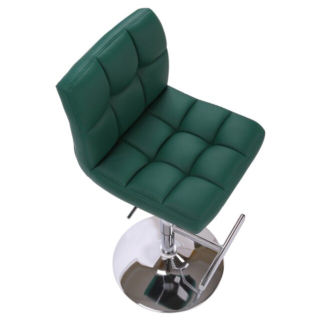 Batty Swivel Upholstered Adjustable Height Counter Stool with Metal Frame