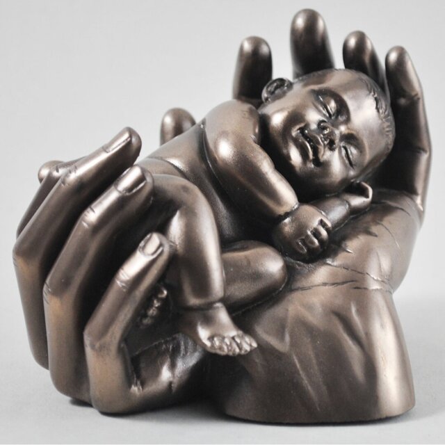 Sweet Dreams New Born Baby Cold Cast Figurine