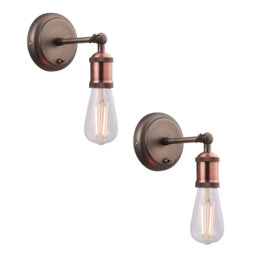 Jurupa Valley 1 - Light Dimmable Bronze Wall Spotlight