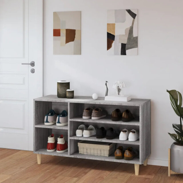 Latitude Run Shoe Cabinet High Gloss 102X36x60 Cm Engineered Wood