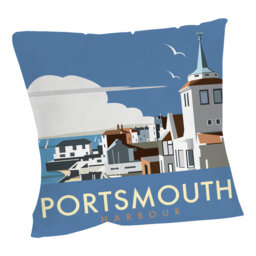 Brightwood Dave Thompson Illustrated Travel Collection Square Throw Cushion