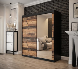 Abyad 2 Door Manufactured Wood Wardrobe