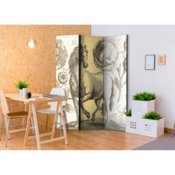 135cm W x 172cm H 3 - Panel One Sided Room Divider Folding Room Divider