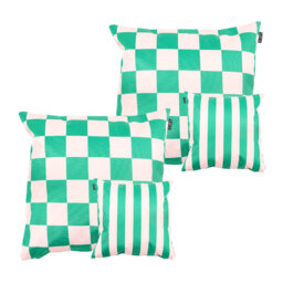 Bean Bag Bazaar Checkerboard & Stripe Indoor-Outdoor Cushions